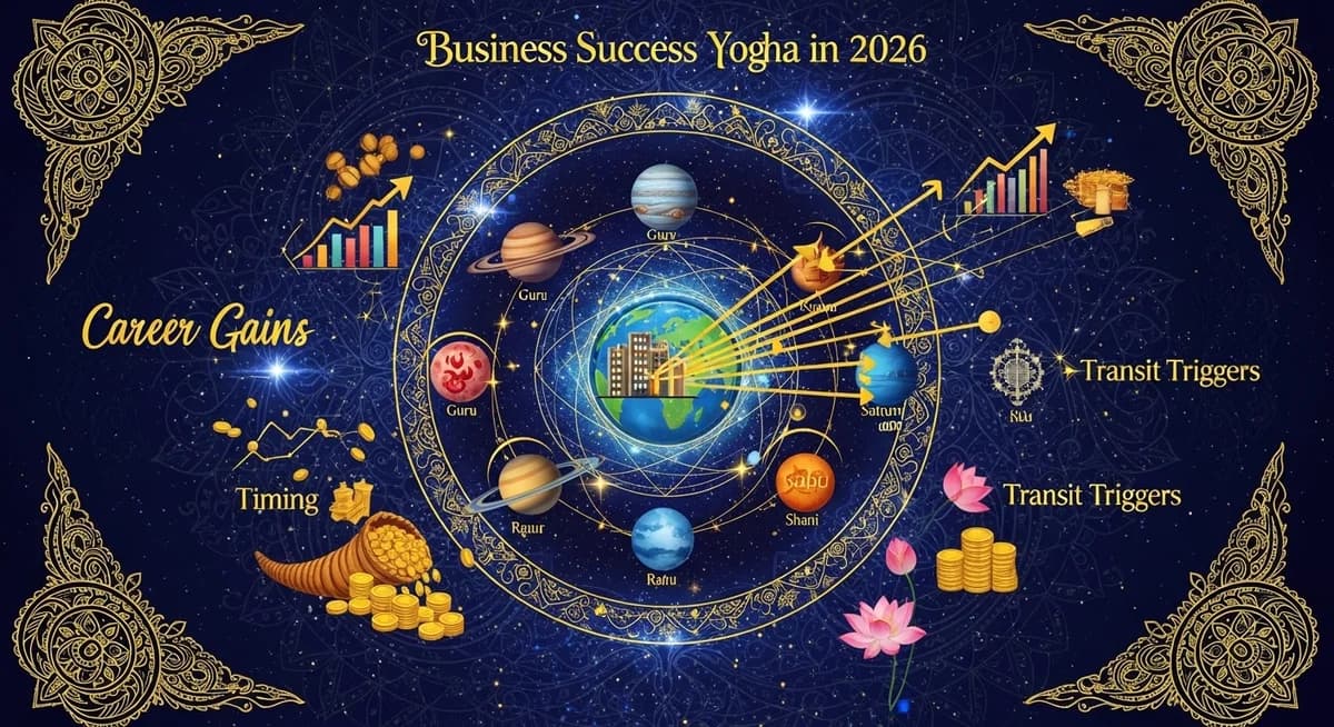 Business Success Yoga in 2026: Career Gains, Timing, and Transit Triggers