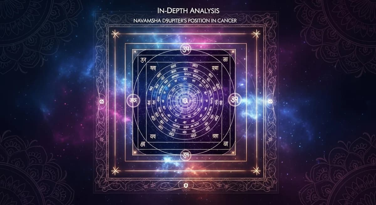 In-Depth Analysis of Navamsha D9 Chart: Jupiter's Position in Cancer