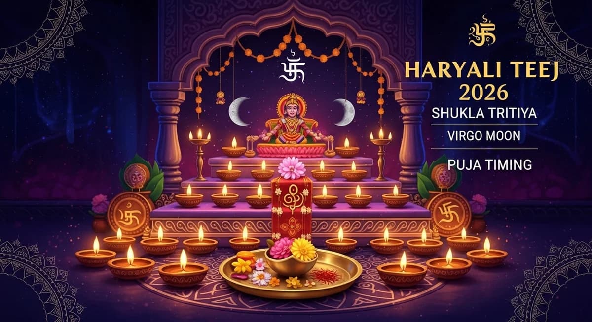 Haryali Teej 2026: Shukla Tritiya, Virgo Moon, and Puja Timing